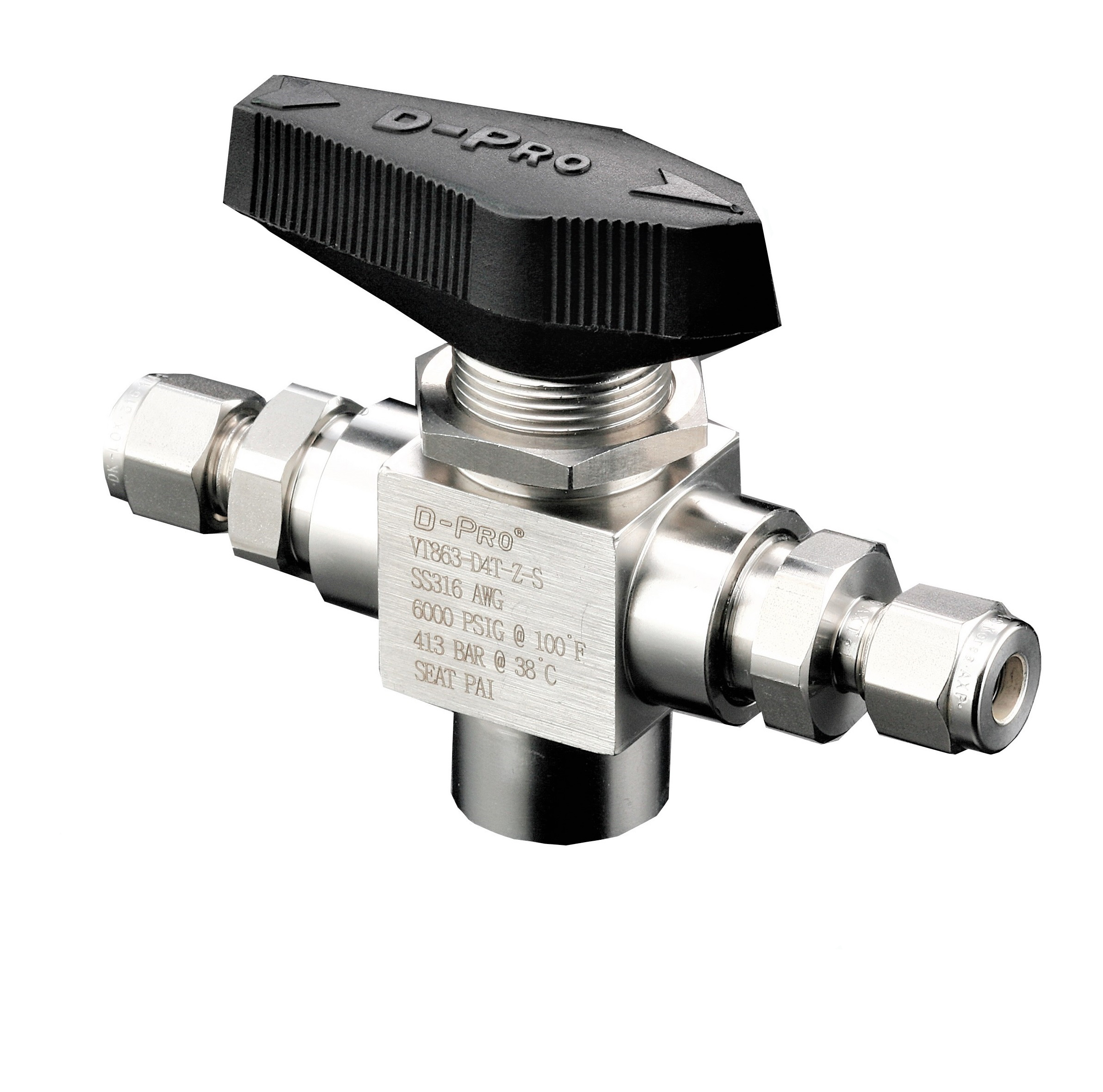 Цапфовый шаровый кран серии VT86 VT863-D-12M-S