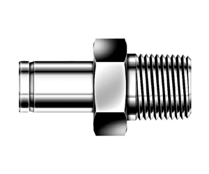 DAM - переходник с наружной резьбой DAM22M-16N-S